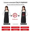 Waterproof and Oil-Proof Winter Workwear Apron - Women's Dirt-Resistant Print Apron for Catering and Kitchen Use
