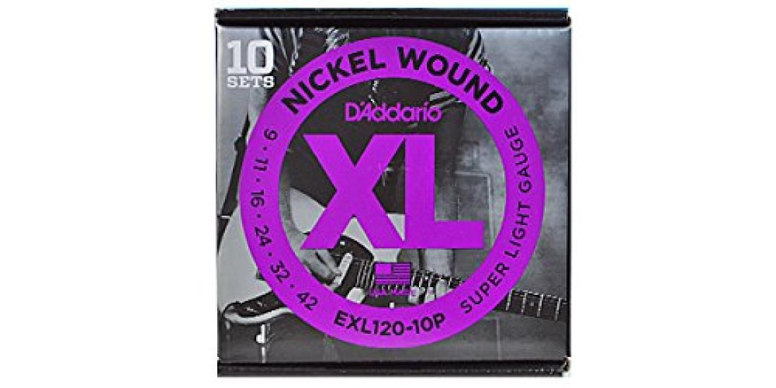 

Струны для электрогитары D Addario EXL120-10P