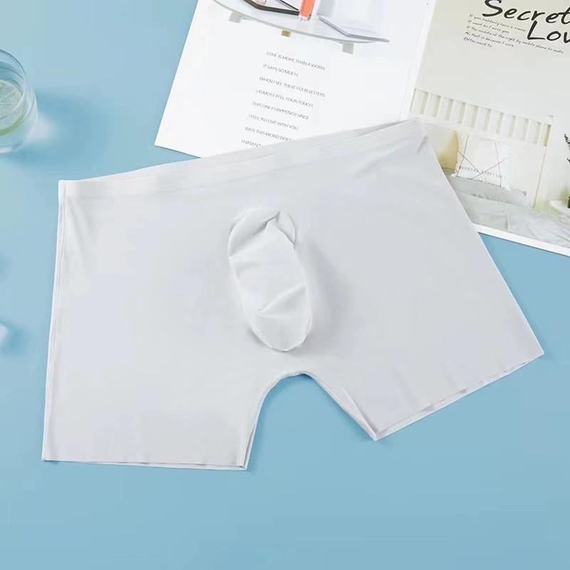 3D Convex Mold Ice Silk Men's Quick-Dry Seamless Antibacterial Boxer Briefs for Teens