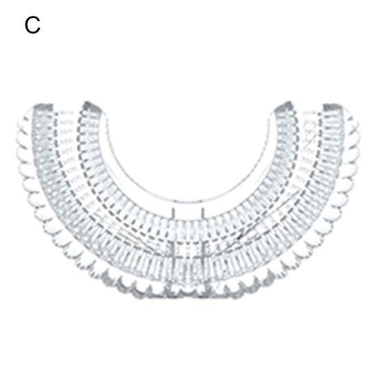U-förmiger Zahnbürstenkopf, tiefenreinigender 360-Grad-Zahnbürstenkopf aus Silikon, weicher elektrischer Zahnbürstenkopf für Kinder