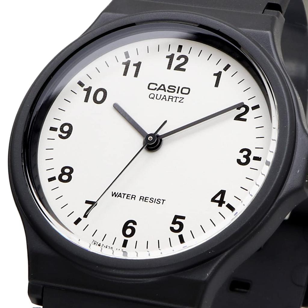 Casio Relógio analógico Chipkashi barato Casio com cinto de uretano unissex branco modelo estrangeiro [Casio] MQ-24-7BL [Item]