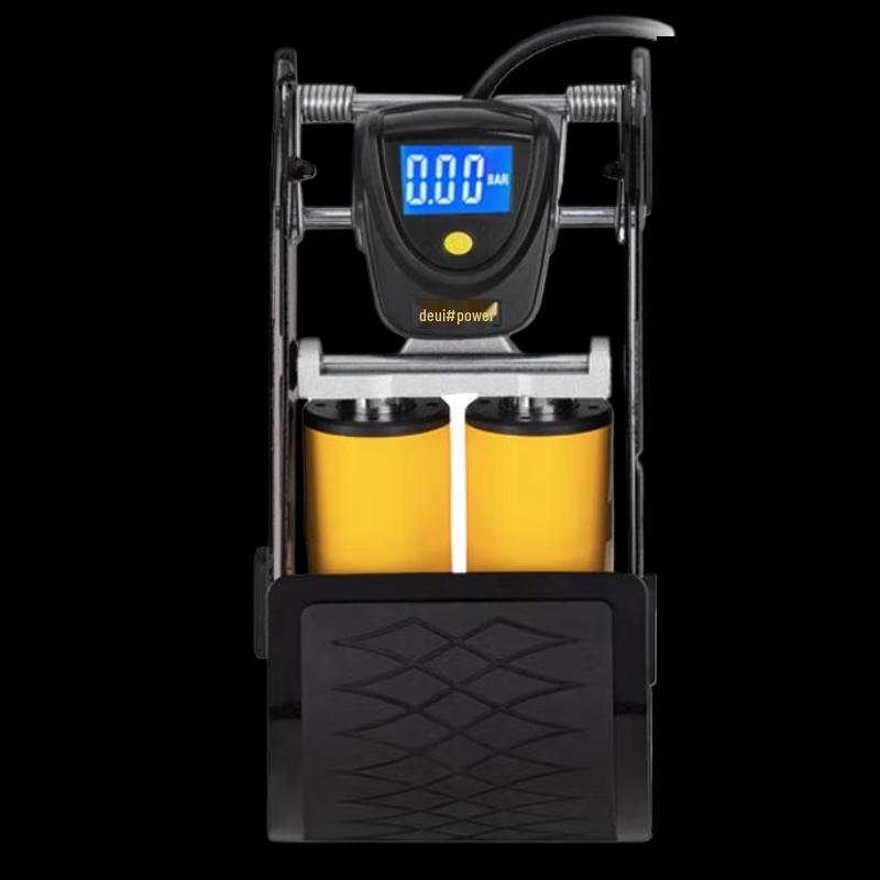 Deli Portable Digital Dual-Cylinder Foot Air Pump