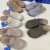 Men’s BK Genuine Leather Retro Toe Semi-Slippers - New, Versatile, and Comfortable Birkenstock Shoes