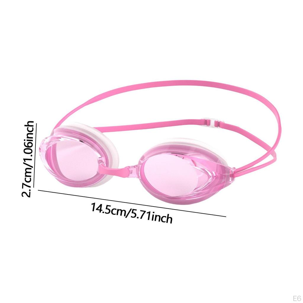 Silicone Swimming Goggles Eyewear Leakproof Clear View Double Straps Soft Glasses for Men