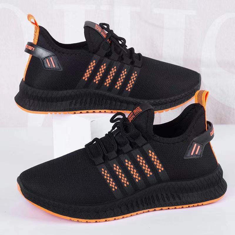 2 Spring and Summer New Fly-woven Men's Shoes Trendy Casual Breathable Mesh Sneakers Men