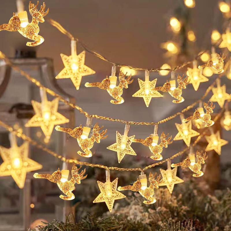 Lin Pan LED Christmas Deer & Tree String Lights