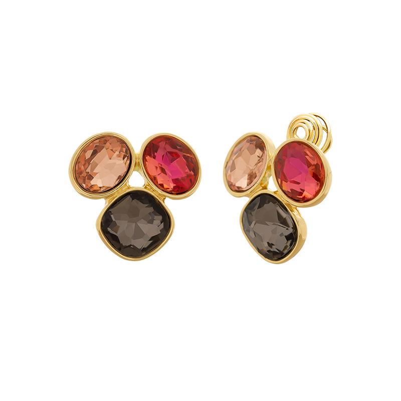 Luxury Super Crystal Girl Retro Fashion Mosquito Ear Piercing Ear Clip