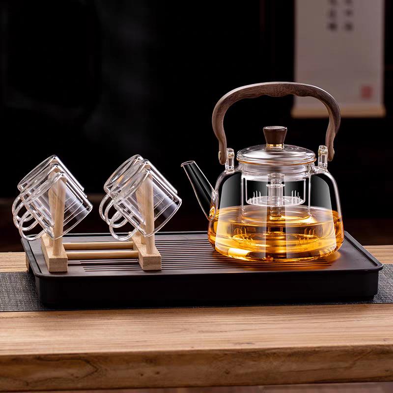 2026 Electric Ceramic Tea Set: High-Temperature Resistant Glass Kettle & Household Teapot for Brewing