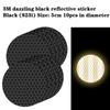 Černé kolo obočí reflexní samolepky na auto zakrývající samolepky na škrábance černý neviditelný dekorativní reflektor 