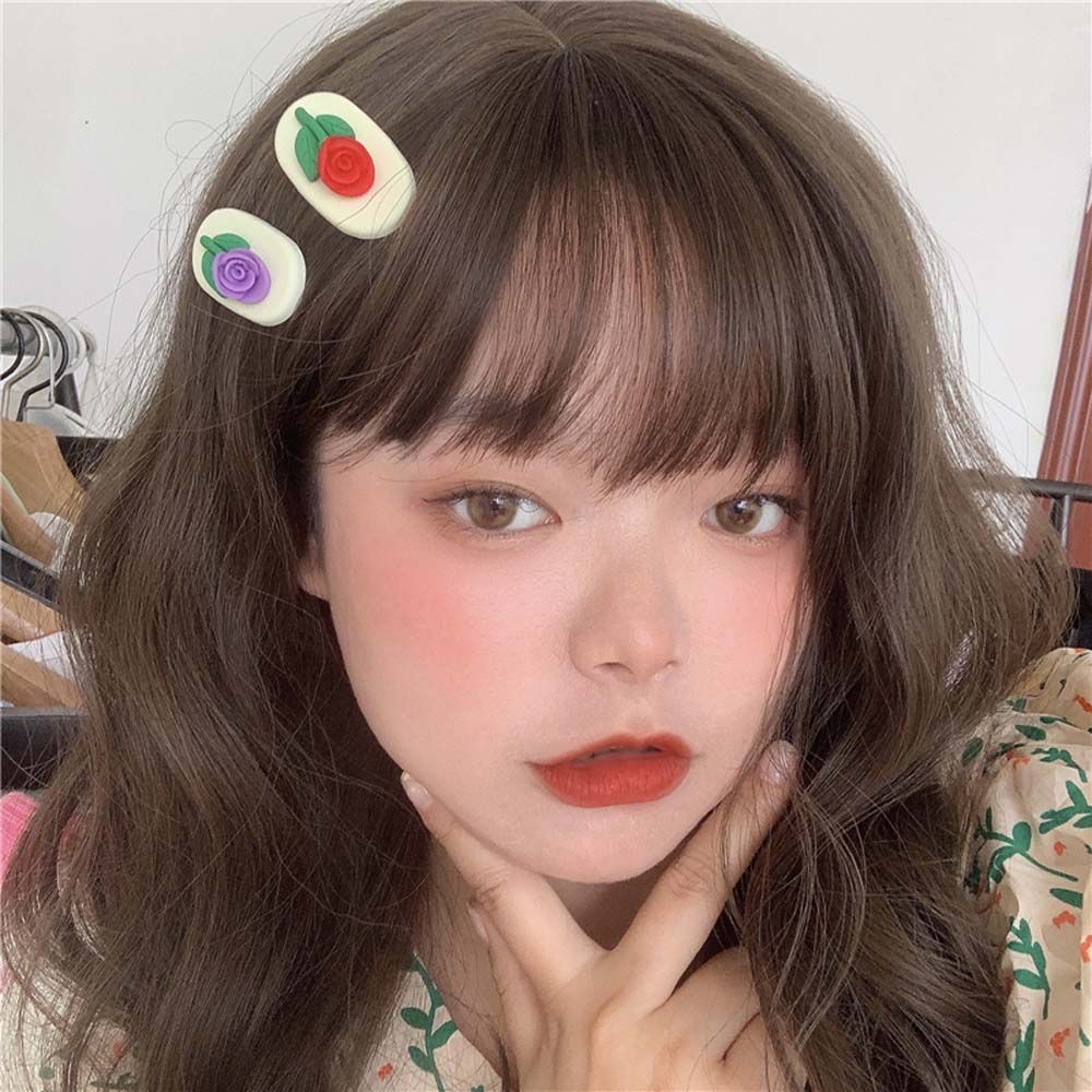

Rose Girl Hair Clip Korean Style Barrette Women Hair Accessories Cute Side Clip Tulip Hairpin