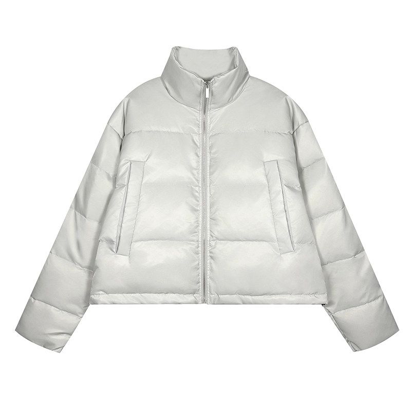 Blaexit Cleanfit White Duck down Lightweight Ribbed down Jacket Winter Coat Men's Fleece-Lined Thickened Cotton Jacket