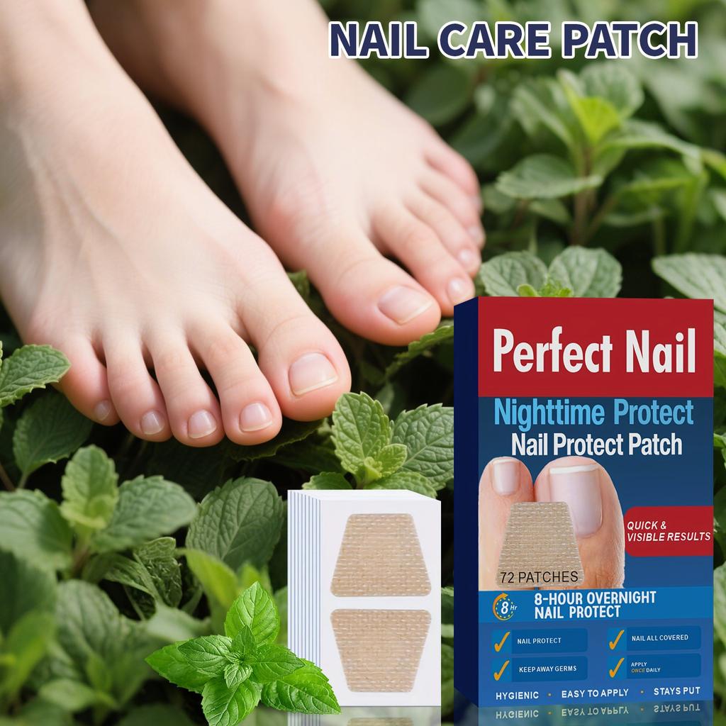 Night Nail Care Patches Improve Yellow And Thickened Nails, Reduce Onychomycosis And Soft Nails(72pcs/box)