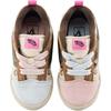POP MART x Vans Knu Skool Space Molly Low-Top Kleinkind Laufschuhe braun pink blau VN000EFBH121