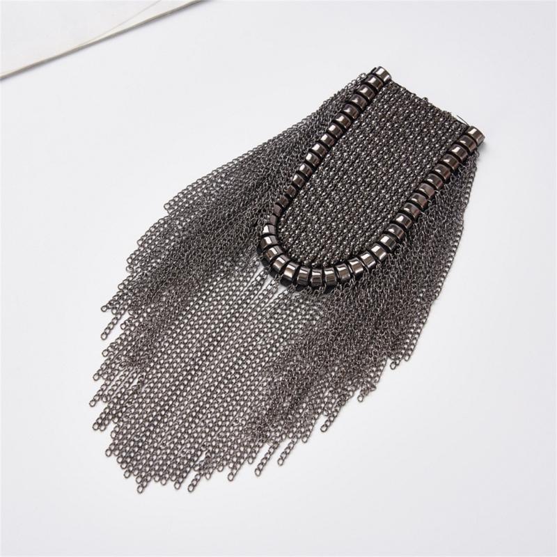 Tassels Shoulder Epaulet Tassels Epaulet Elegant Pin Tassels Chain Epaulette Shoulder Accessories for Man Woman