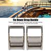 2 PCS Stainless Steel 316 Cam Buckles Quick Release 1.06 Inch (27mm) Width Lock Slider Buckles Adjustable Design
