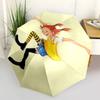 Pippi Longstocking Themed Travel Umbrella-8 Ribs Automatic Opening and Closing, Portable Folding Design, Compact and Stylish Umbrella Suitab
