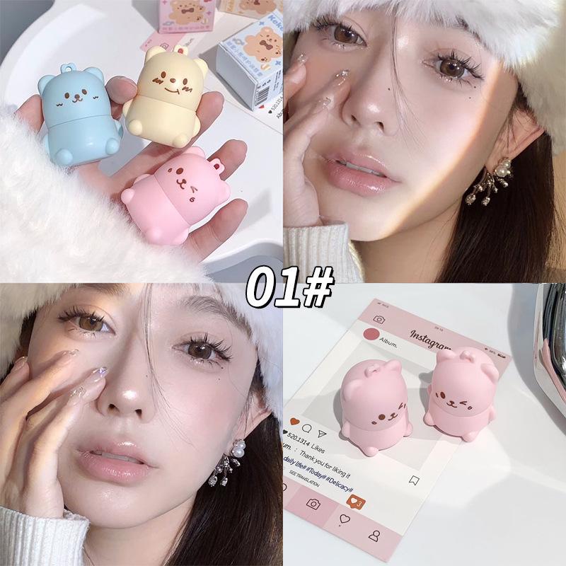 Kekemood Bear Peach Lip Balm: Moisturizing, Nourishing, Hydrating, and Reduces Lip Lines.