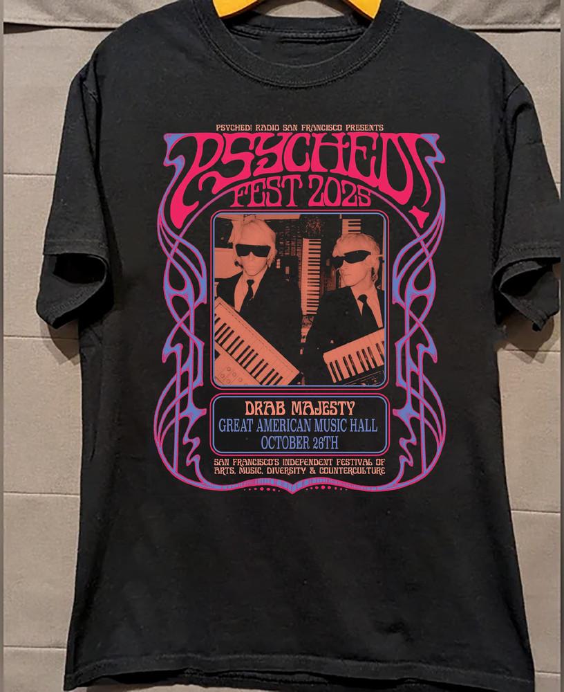 Drab Majesty 2025 Tour Poster TShirt All Size Gift Fan KK457 Unisex T-Shirt S
