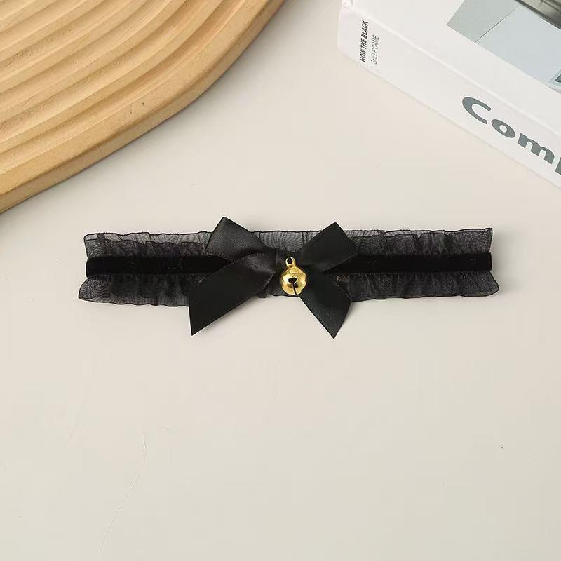 

Милый чокер с колокольчиком и набор повязки на голову с кошачьими ушками - Аксессуары для косплея в атмосфере милой горничной