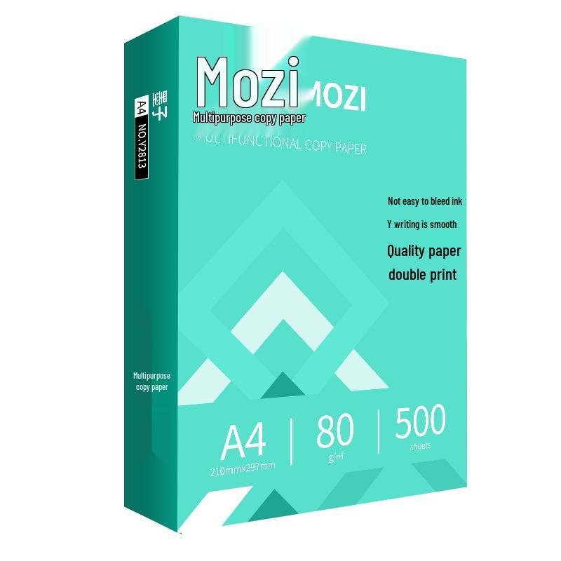 Бумага для печати Mozi A4 - Бесплатная доставка, 500 листов/пачка, Двусторонняя черновая бумага Business Thick A4/80g - 500 sheets