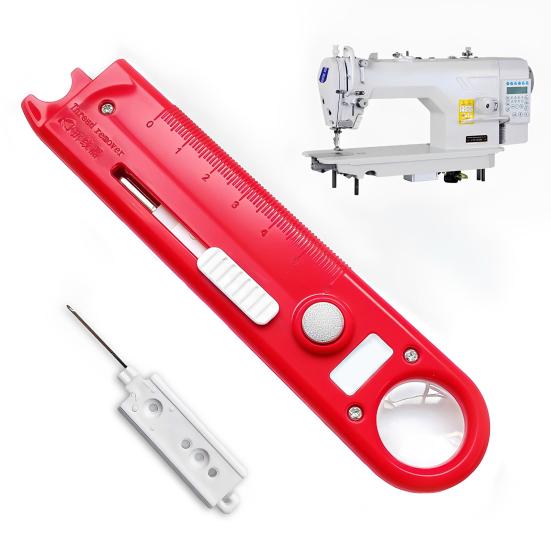 1/2Pcs 4-In-1 Sewing Threader Tool with Seam Remover, Magnifying Glass, Magnetic Seam Guide, Needle Threading Helper Tools, Sewing Accessory
