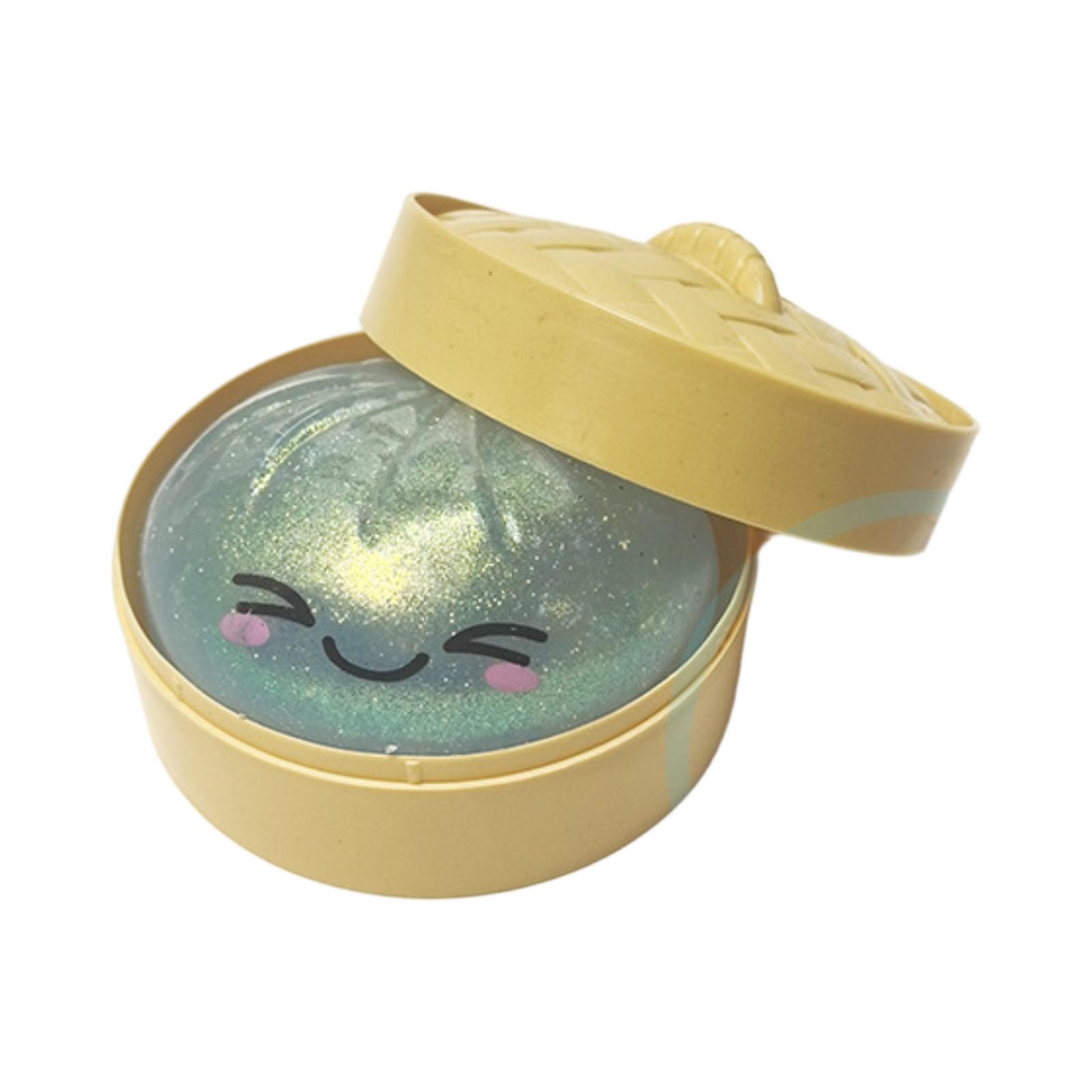 Creative Stress Toy, Baozi Shape with Steamer, Desk Sensory Toy One Size синий