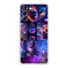 Transparent Phone Case Cover for Samsung Galaxy S25 S24 S23 S22 S20 S21 FE Ultra S25 Edge Plus 5G Capas Universe Starry Sky Moon