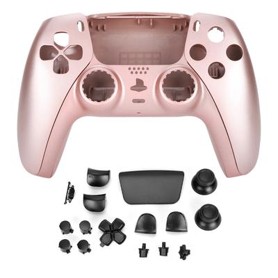 Controller Replacement Button Replacement Shell DIY Accessories for PS5 ControllerRose Gold