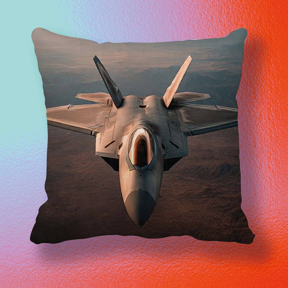 Cool Aircraft Doublesided printed pillow cover Solid color minimalist pillowcase fits all bedroom styles