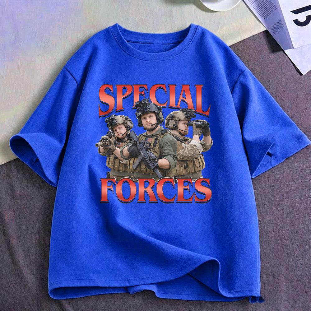 Special Forces Funny Meme Graphic T Shirt Military Lovers Gift Unisexs Unisex Fashion Cotton Casual Oversized Short Sleeve TShirts