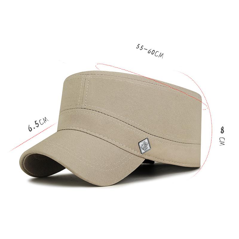 Sunshade  Hat Men's Spring Autumn Flat Top Hat for Middle-Aged and Elderly Outdoor Sunscreen Hat