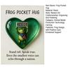 Resist Frog Pocket Hug with Positive Card Emotional Support Love Heart Frog Pocket Token Decoration Inspirational Encouragement Gift