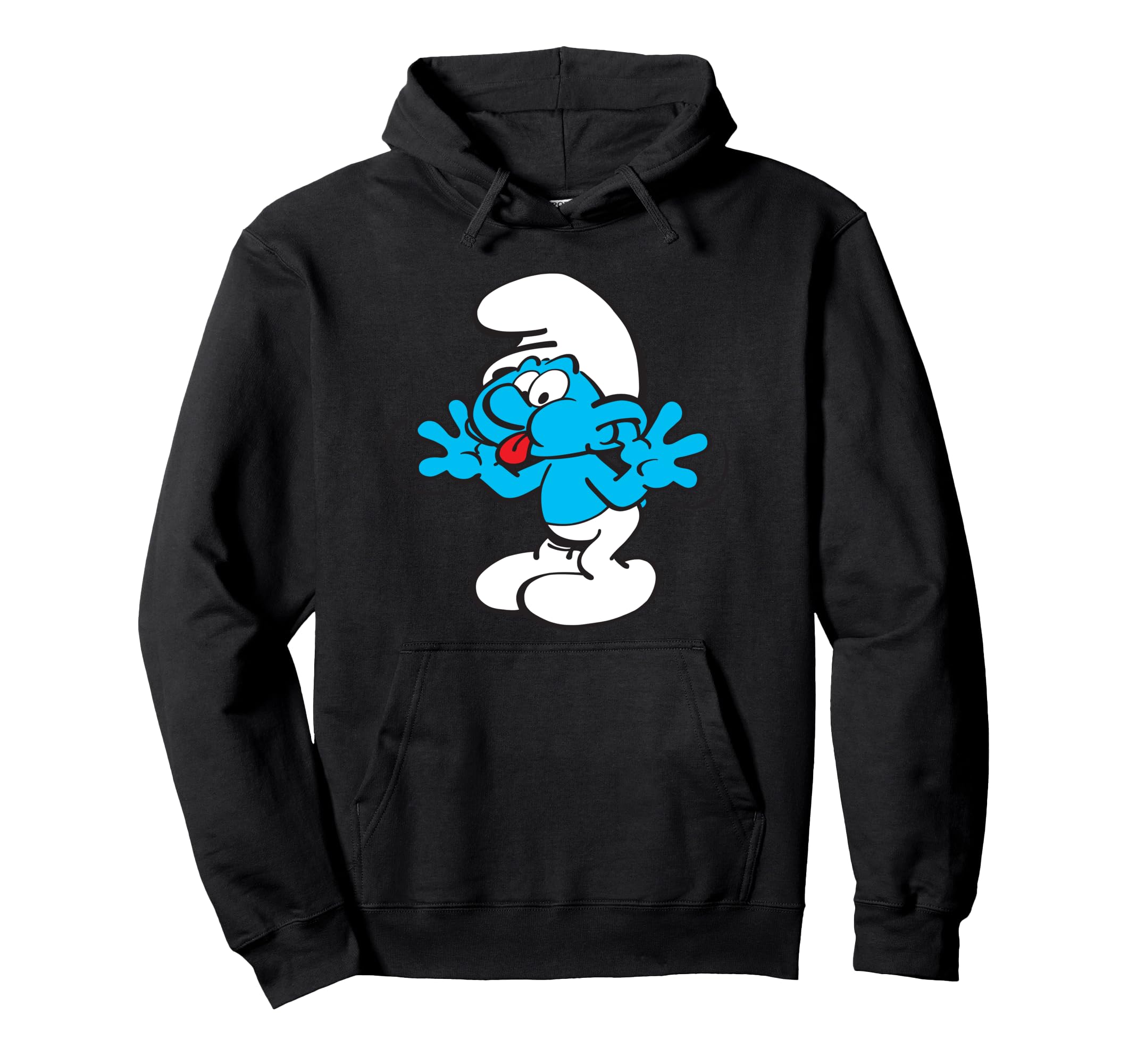 

Smurf Jokey Smurf Tongue Joyful Blue Comic Smurfette Hoodie