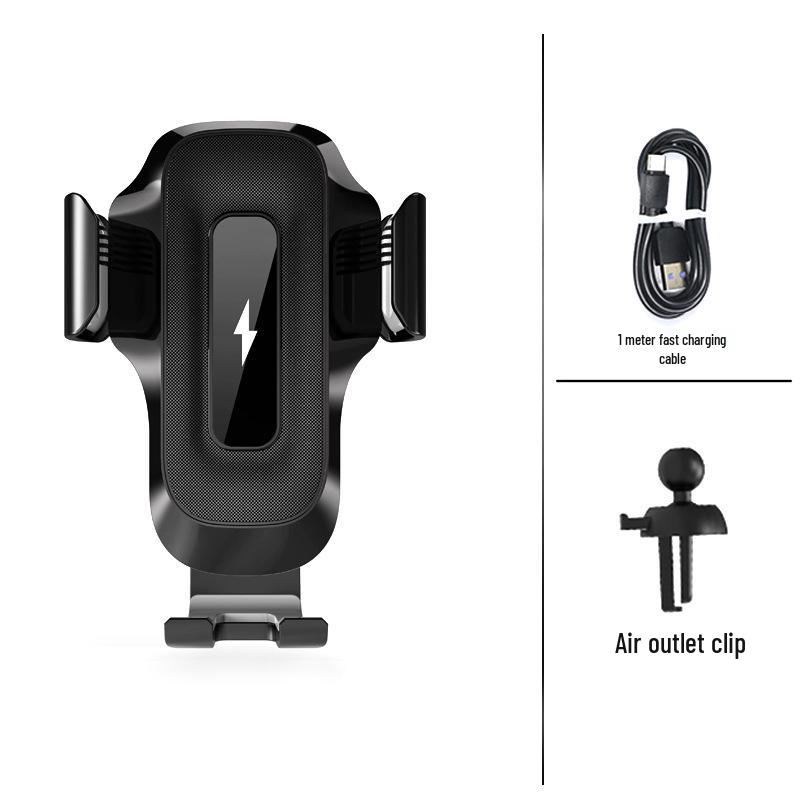 15W Wireless Car Charger & Phone Holder with Fast Charging and Automatic Touch Sensing