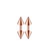 Stainless Steel Personality Fashion Sharp Cone Earrings Anti -Allergic Electroplating Earrings