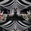 Korean Style Wedding Hall Ceiling Drape: Silk Stretch Fabric for Stage and Hotel Decor