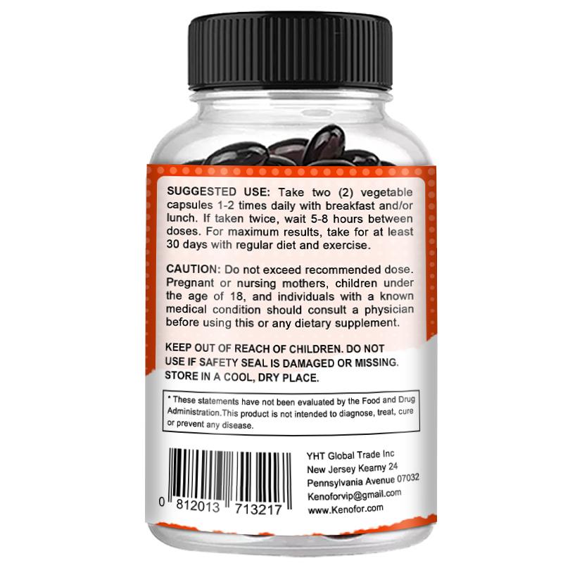 Ubichinol 400 mg Nahrungsergänzungsmittel, Mit Vitamin E, Bioperin, 120 Weichkapseln pro Flasche