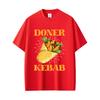 Funny Doner Kebab Graphic T Shirt Unisex Women Casual Cotton Oversized T-shirt Unisex Fashion Vintage Short Sleeve Tees Streetwear