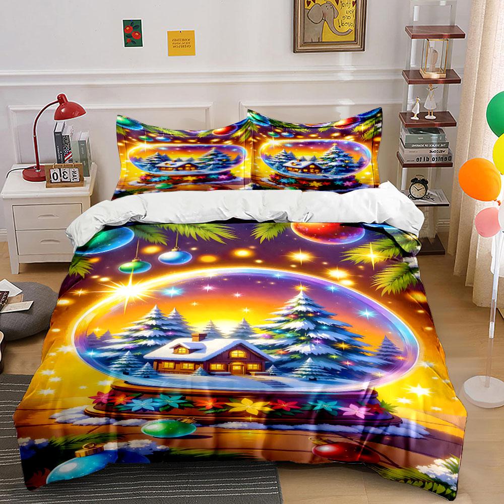 Glowing winter wonderland Bedding sets Duvet cover sets Duvet covers Pillowcases(1*Duvet Cover 2*Pillowcases without duvet insert)