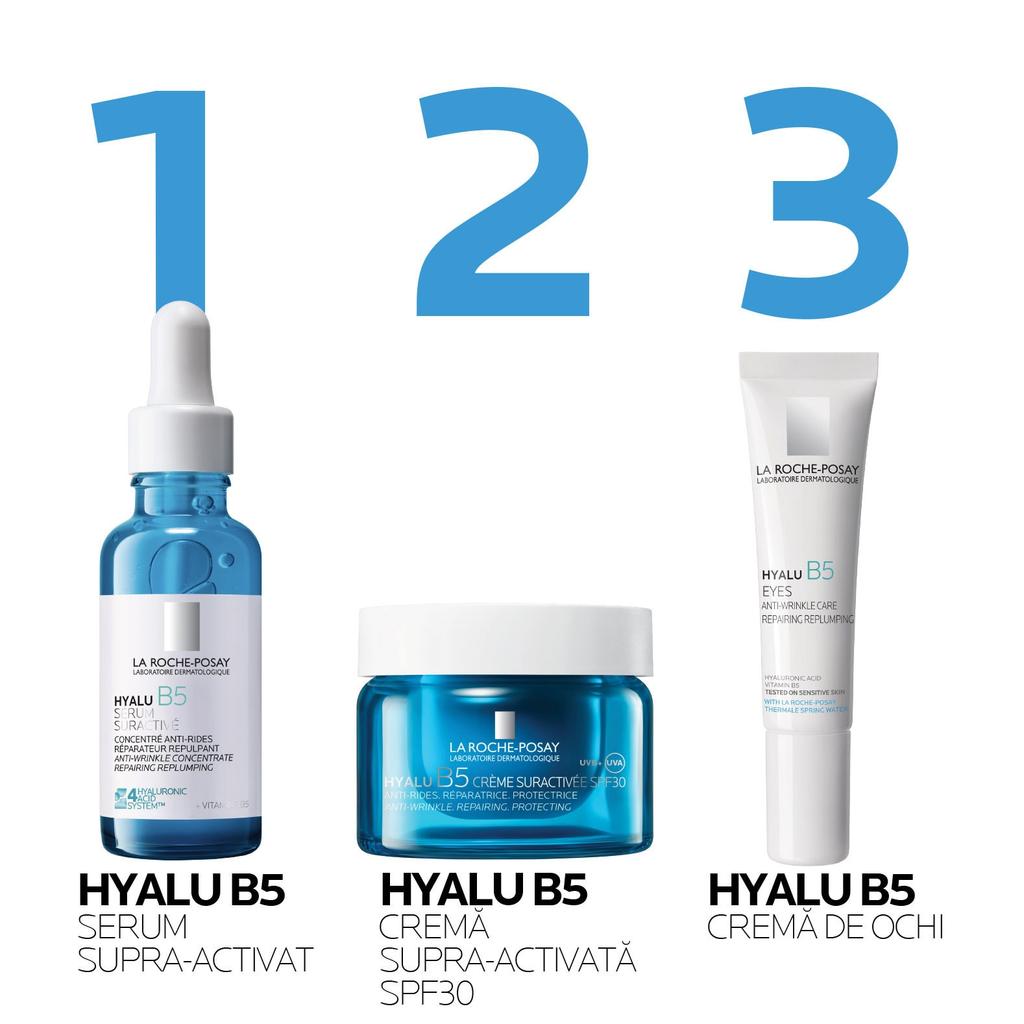 La Roche-Posay Hyalu B5 Anti-Wrinkle Repair Day Cream SPF30 50ml with Hyaluronic Acid & Vitamin B5, Moisturizing & Brightening
