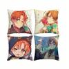 H-Hetalia W-World Stars N-North Italy  Pillow Case Square Double-Sided Sofa Cushion Cover Bedroom Bedside Pillow