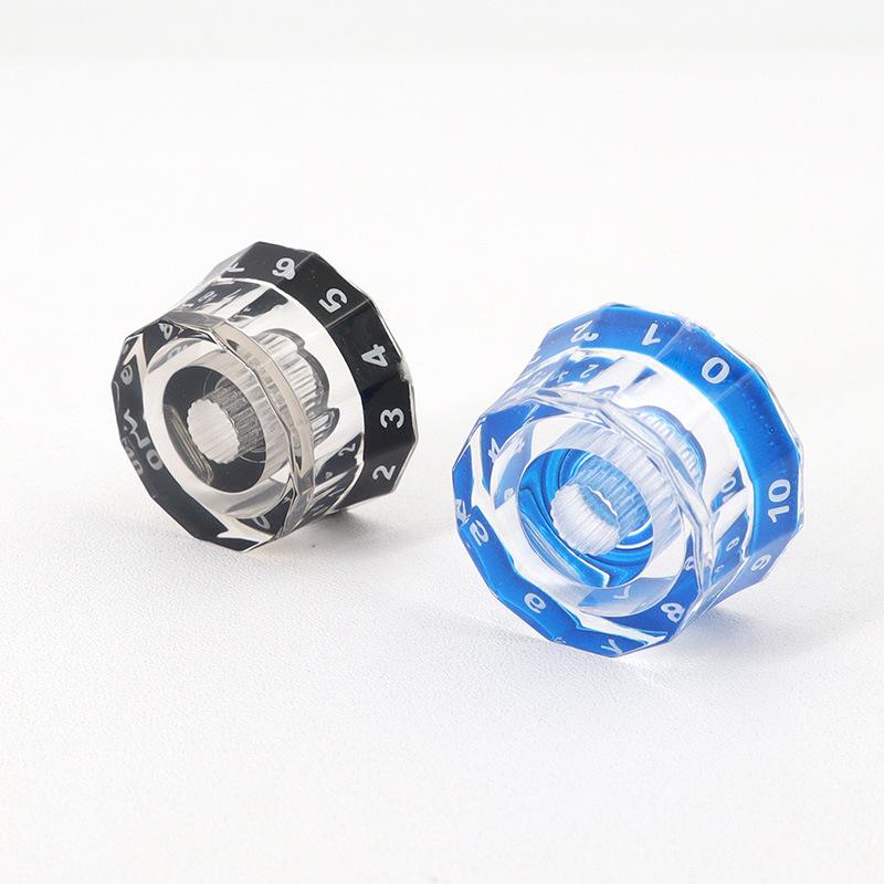 Twelve-Sided Acrylic Tone and Volume Knob Caps for LP Electric Guitar