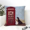 Pillow Case Cotton Linen Fabric Square Zipper Pillowcase Home Decorative Living Room Minimalist Art Style S-Sam Toft Art 2