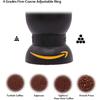 LHS Manual Coffee Grinder with Ceramic Burrs, Hand Coffee Bean Grinder with 2 Containers Adjustable Coarseness for Home, Office and Travelling