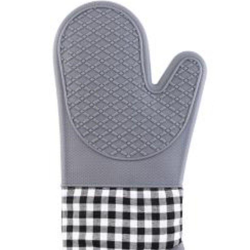Silicone Insulated Glove Single Anti Slip Heat-Proof Gloves High Temperature Resistant Oven Microwave Baking Tools Home Kitchen