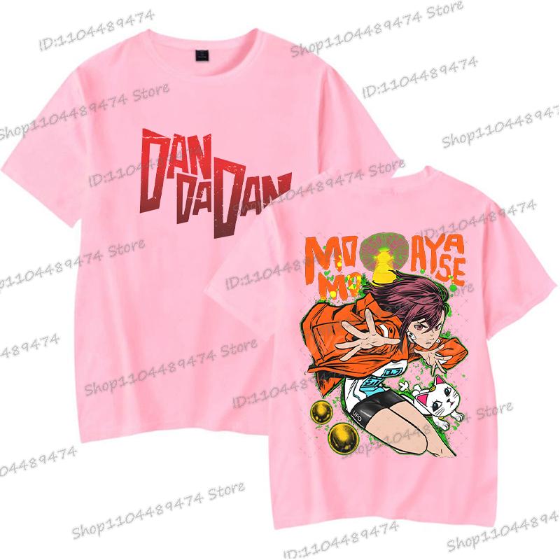 Dandadan Momo Ayase Tričko Cosplay Komiksové Dárky Exkluzivní Tričko Pánské Dámské Módní Kulatý Výstřih Oboustranný Dandadan Topy Trička