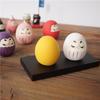Pack of 6pcs Mini Japanese Daruma, Ceramic Fengshui Figurines, Lucky Charm, Zen Ornament, Home Tabletop Decoration