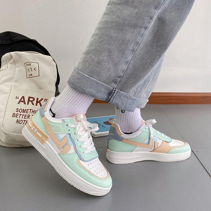 Jarní Nový Trend Sladkých Barev Dámské Boty Sportovní Boty Korejská Verze Univerzální Makaronové Ležérní Sportovní Dámské Boty