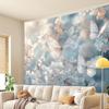 1 piece peony butterfly tapestry, polyester fabric, machine washable, suitable for living room, bedroom, office decoration