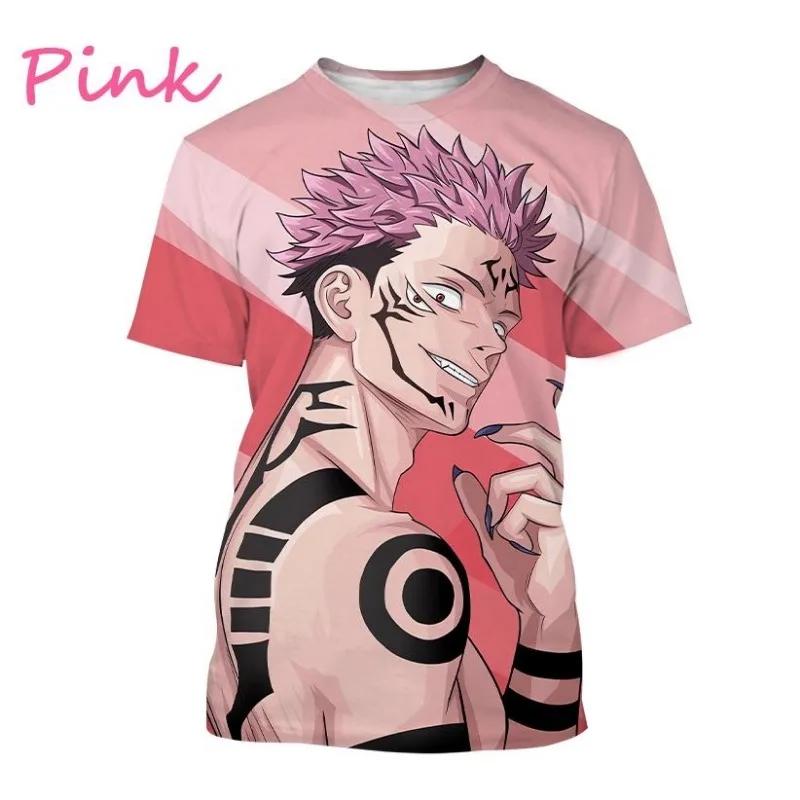 Jujutsu Kaisen Koszulka do druku 3D Moda Anime Okrągły dekolt Krótkie rękawy Codzienne Koszulki Unisex Odzież męska Koszulki Cosplay